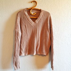 Tan Chunky Knit Sweater